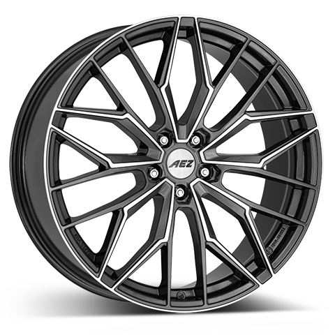 Alu disk AEZ Porto dark 8x19, 5x108, 63.4, ET45 Gunmetal/polished