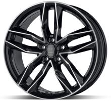 Alu disk 2DRV WH40 SP 7,5x18 5x112 ET40 černý leštěný