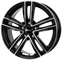 Alu disk Brock RC27 8.5x19, 5x112, 66.6, ET46 Schwarz Glanz Voll-Poliert (SGVP)