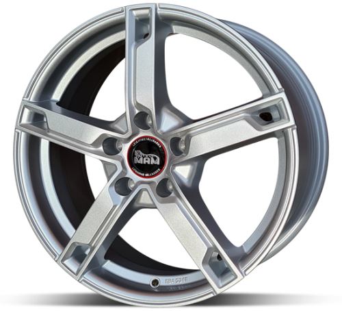 Alu disk MAM W4 Silver 7x17 5x112 ET48 stříbrný