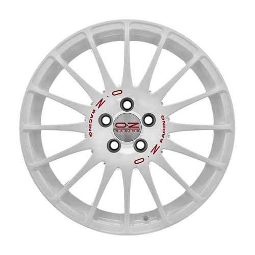 Alu disk OZ SPORT SUPERTURISMO WRC 7x17, 4x108, 75, ET42 RACE WHITE RED LETTERING