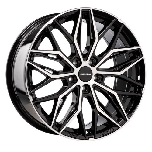 Alu disk CARMANI 26 Max 7x17, 5x108, 65.1, ET50 black polish