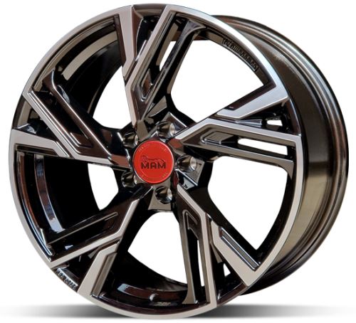 Alu disk MAM RS5 BFP 8,5x20 5x120 ET35 černý leštěný