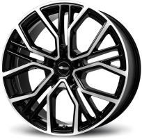 Alu disk Brock B41 10.5x22, 5x112, 66.6, ET28 Schwarz Glanz Voll-Poliert (SGVP)