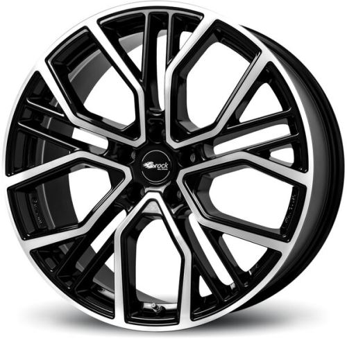 Alu disk Brock B41 9.5x21, 5x112, 66.6, ET31 Schwarz Glanz Voll-Poliert (SGVP)