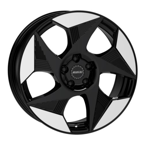 Alu disk ALUTEC Solar 8.0x19, 5x112, 66.5, ET34 diamant-schwarz frontpoliert