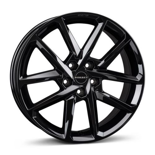 Alu disk Borbet N 7x17, 4x100, 64, ET44 black glossy