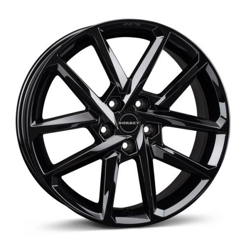 Alu disk Borbet N 8x19, 5x108, 72.5, ET35 black glossy