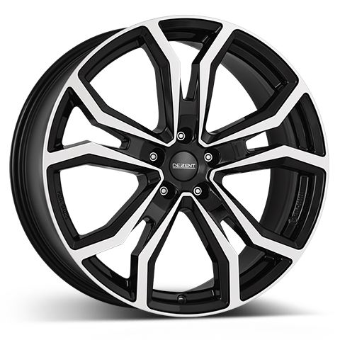 Alu disk DEZENT TV dark 9x20, 5x112, 66.6, ET33 Black/polished