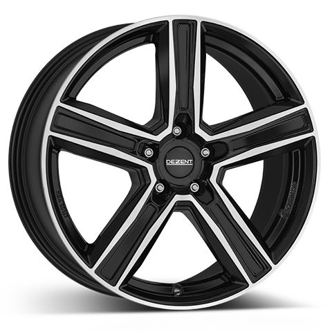 Alu disk DEZENT KG dark 9x19, 5x108, 63.4, ET53 Black/polished