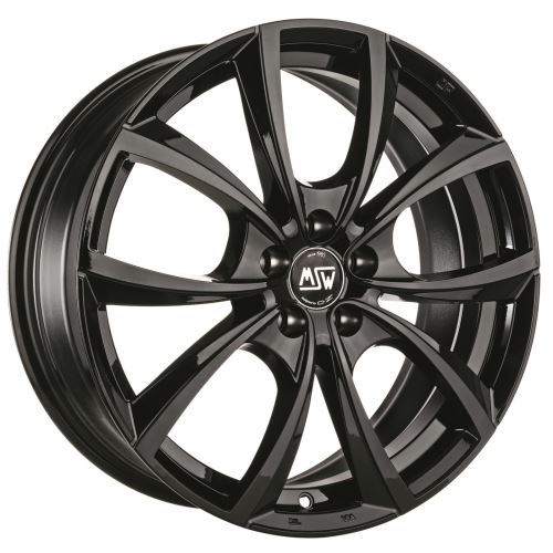 Alu disk MSW ALL SEASON MSW 80-4 7x17, 4x100, 63.4, ET37 GLOSS BLACK