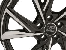 Alu disk MSW ALL SEASON MSW 80-5 7.5x18, 5x112, 66.6, ET25 GLOSS BLACK (10)