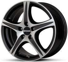 Alu disk Ronal R56 Black 8x18 5x112 ET35 černý matný leštěný