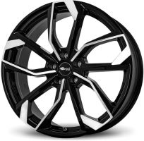 Alu disk Brock RC34 7.5x17, 5x108, 63.4, ET45 Schwarz Glanz Voll-Poliert (SGVP)