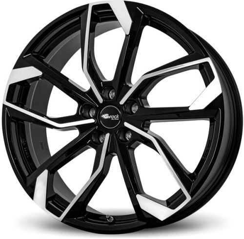 Alu disk Brock RC34 7.5x18, 5x112, 57.1, ET49 Schwarz Glanz Voll-Poliert (SGVP)