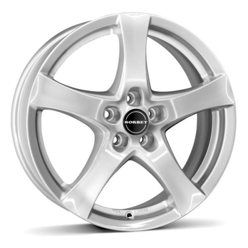 Alu disk Borbet F 6x15, 4x100, 64.0, ET40 brilliant silver