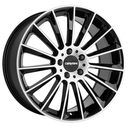 Alu disk CARMANI 17 Fritz 8.5x20, 5x112, 66.6, ET35 black polish