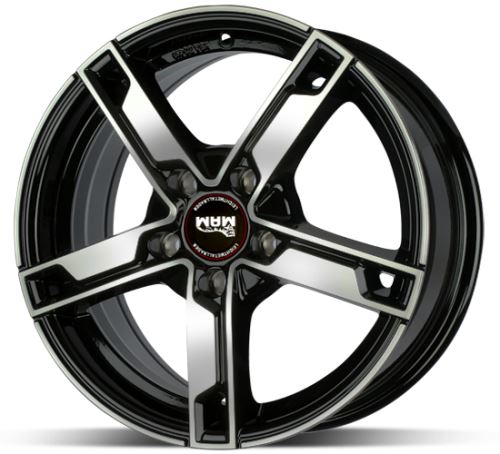 Alu disk MAM W4 Black 7,5x18 5x108 ET45 černý leštěný