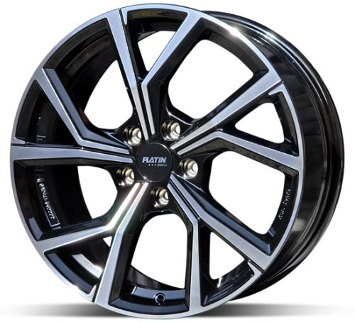 Alu disk Platin P115 Black 7,5x18 5x112 ET46 černý leštěný