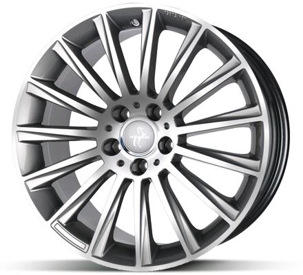 Alu disk Keskin KT18 PFP 8,5x20 5x112 ET42 titanový leštěný