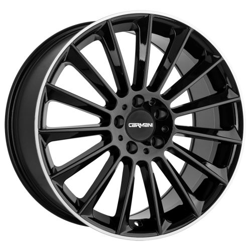 Alu disk CARMANI 17 Fritz 9x18, 5x112, 66.6, ET35 black lip polish