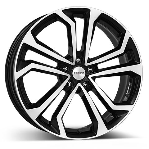 Alu disk DEZENT TA dark 7.5x18, 5x114,3, 60.1, ET45 Black/polished