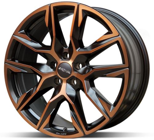 Alu disk Ronal R71 JB CM 9,5x21 5x112 ET33 černý měděný matný