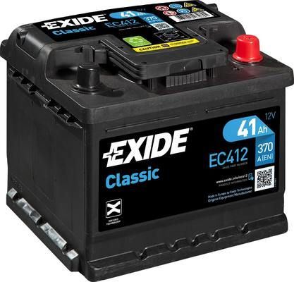 EXIDE Autobaterie CLASSIC 12V 41Ah 370A, 207x175x175mm