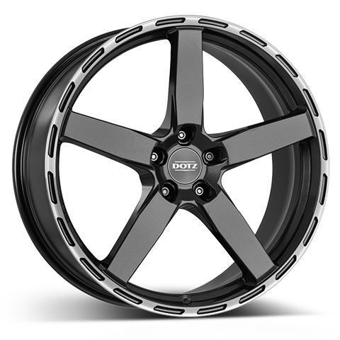 Alu disk DOTZ MarinaBay dark 9.5x19, 5x112, 70.1, ET45 Gunmetal/polished lip