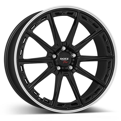 Alu disk DOTZ Sonoma dark 8.5x19, 5x114,3, 71.6, ET45 Black matt/polished lip