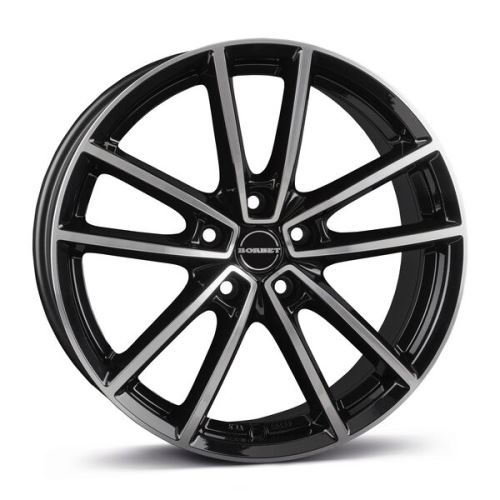 Alu disk Borbet W 8x19, 5x108, 72.5, ET45 black polished glossy