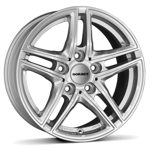 Alu disk Borbet XR 7.5x17, 5x112, 66.5, ET36 brilliant silver