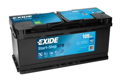 EXIDE Autobaterie Start-Stop EFB 12V 105Ah 950A, 392x175x190mm