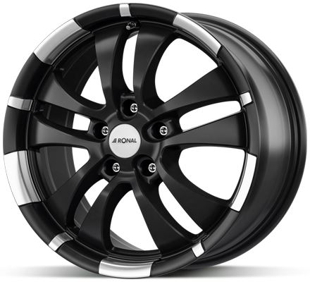 Alu disk Ronal R59 JBM LC 7,5x17 5x114 ET40 černý matný leštěný