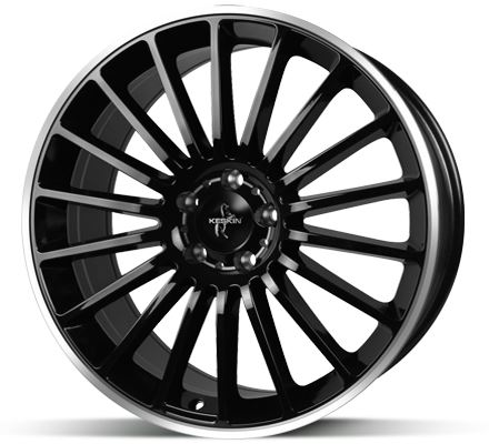 Alu disk Keskin KT15 BLP 7x17 5x108 ET48 černý leštěný