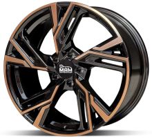 Alu disk MAM RS5 MBFC 8,5x20 5x120 ET35 černý matný měděný