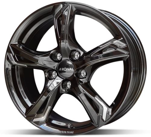 Alu disk Ronal R62 JB Chrome 7,5x18 5x112 ET45 černý lesklý chromový