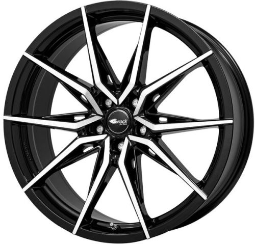 Alu disk Brock B42 8.5x19, 5x114,3, 72.6, ET35 Schwarz Glanz Voll-Poliert (SGVP)