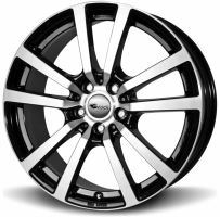 Alu disk Brock RC25 8.5x19, 5x127, 71.6, ET50 Schwarz Glanz Voll-Poliert (SGVP)
