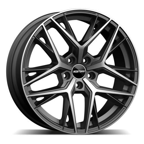 Alu disk GMP Lunica 7.5x18, 5x100, 57.1, ET38 Matt Anthracite Diamond