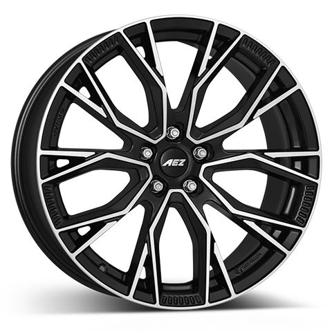 Alu disk AEZ Toronto dark 8.5x21, 5x112, 66.6, ET32 Black/polished