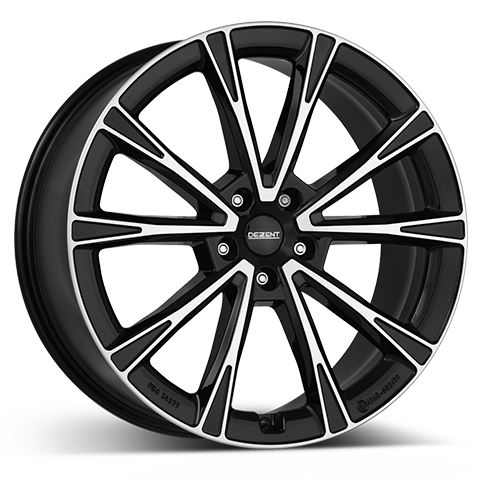 Alu disk DEZENT AR dark 9x20, 5x108, 63.4, ET58.5 Black/polished