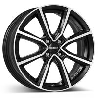 Alu disk DEZENT TN dark 6x15, 4x100, 54.1, ET48 Black/polished