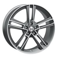 Alu disk AUTEC Rias 8.5x20, 5x120, 64.1, ET40 Titanium silver matt polished