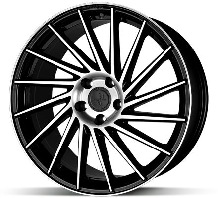 Alu disk Keskin KT17 MBFP 10x22 5x130 ET50 černý matný leštěný