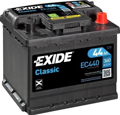 EXIDE Autobaterie CLASSIC 12V 44Ah 360A, 207x175x190mm