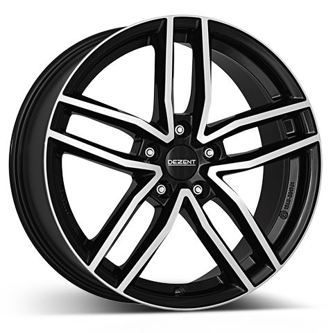Alu disk DEZENT TR dark 7.5x17, 5x112, 66.6, ET27 Black/polished
