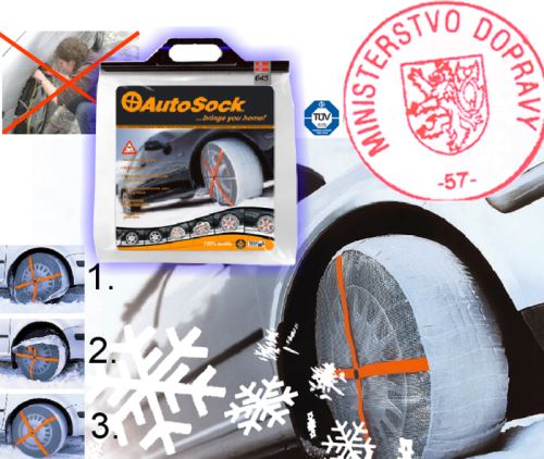 Textilní sněhové řetězy AUTOSOCK velikost 870