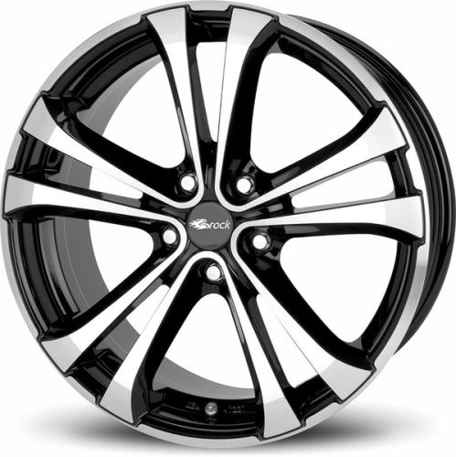 Alu disk Brock RC17 8.5x20, 5x130, 71.5, ET50 Schwarz Glanz Voll-Poliert (SGVP)