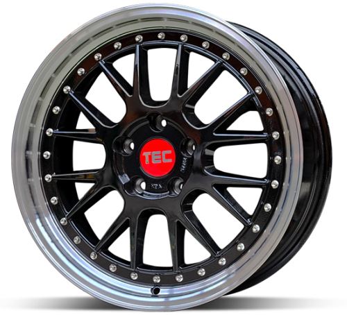Alu disk TEC GT EVO Black 8,5x19 5x108 ET45 černý lesklý leštěný